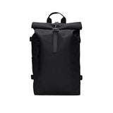 RAINS Rolltop Rucksack Large – Black Waterproof Rolltop Backpack Water Resistant Water Repellent Commuter Travel Pack Urban Minimalist Design – 2 Year Warranty