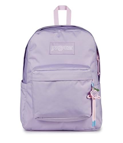 JanSport Superbreak Plus Charmed, Bag Charm Pastel Lilac/Lt Blue