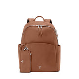 TUMI - Voyageur Raina Backpack - Women's Premium Leather Backpack - Everyday Bag with Phone Pocket & Laptop Compartment - Sienna