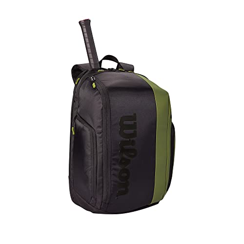 Wilson Blade V8 Super Tour Tennis Backpack - Green/Black, Holds up to 2 Rackets