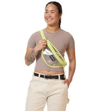 JanSport Clear Waistpack – 1L Transparent Fanny Pack, One Main Compartment, Adjustable Hip Belt & Crossbody Strap, Citron Lime