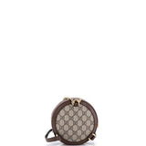 Gucci, Pre-Loved Ophidia Round Backpack GG Coated Canvas Mini, Brown
