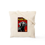 CafePress Obey The BLACK LAB! Tote Bag Natural Canvas Tote Bag, Reusable Shopping Bag
