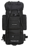 IX INOXTO 85L Lightweight Internal Frame Hiking Backpack for Men Women, Waterproof Travel Camping Backpack with Rain Cover (Black)