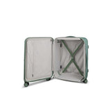ROLLINK Foldable Mono Medium Checked Suitcase 26” – Hardshell Luggage, Double Spinner Wheels, TSA Lock, Lightweight & Durable Travel Case – Scratch, Water & Impact Resistant (Hedge Green)