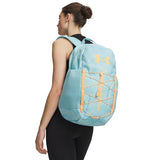 Under Armour Unisex Hustle Sport 6.0 Backpack, (425) Blue Haze/Blue Haze/Orange Bloc, One Size Fits Most
