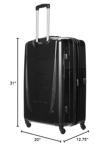Samsonite Winfield 2 Hardside Expandable Luggage with Spinner Wheels, Brushed Anthracite, Checked-Large 28-Inch
