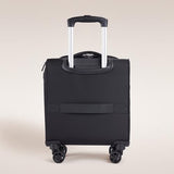 Verage Underseat Carry On Luggage with Wheels, 14.5-Inch Spinner Small Suitcase, Softside Lightweight Travel Bag for Men and Women, Airplane Carry On Bag, Black