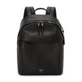 TUMI - Voyageur Holland Backpack - Leather Backpack for Women with Phone Pocket, Laptop Compartment & More - Stylish Travel & Everyday Backpack - Black, Gunmetal Hardware