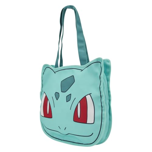 Loungefly Pokémon: Bulbasaur - Canvas Tote Bag with Zipper - Collectible Bags