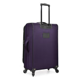 U.S. Traveler Aviron Bay Expandable Softside Luggage with Spinner Wheels, Purple, 3-Piece Set
