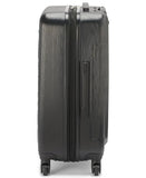 Calvin Klein Women's Hard Side Upright Luggage Spinner Light Weight Suitcase, Black, Medium