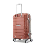 Samsonite Freeform Hardside Carry-On Luggage with Spinner Wheels - Hardshell Suitcase - TSA, Airline-Approved - Expandable Hard Shell, Smooth Rolling Wheels for Lightweight Travel - Burnt Orange