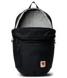Fjällräven High Coast Backpack 24 - Lightweight, Quick-Dry Fabric, Packable Design - Hiking, Travel, Black, One Size