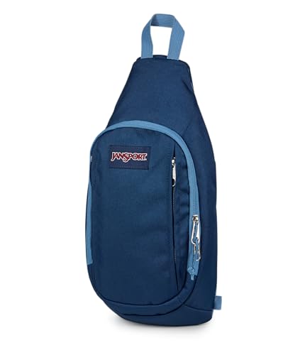 JanSport Back Panel Color Blocked Navy Sling Bag –