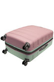 Rockland Melbourne Hardside Expandable Spinner Wheel Luggage, Mint, Checked Large 28"