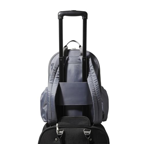 Baggallini Essential Laptop Backpack - 16x12 Inch Travel Backpack with 16" Laptop Sleeve - Lightweight Luggage Backpack