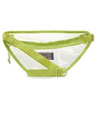 JanSport Clear Waistpack – 1L Transparent Fanny Pack, One Main Compartment, Adjustable Hip Belt & Crossbody Strap, Citron Lime