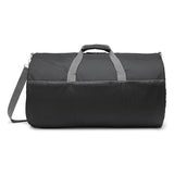 Amazon Essentials Duffel Bag for Travel and Sports, 25-inch Foldable Packable Nylon Bag with Multiple Zippered Pockets, 35 lb Weight Capacity, Collapsible for Easy Storage, Black