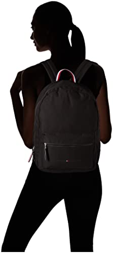 Tommy Hilfiger Mens Jackson Canvas Backpack, Black