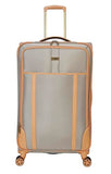 Dockers Seahorse Softside Expandable 8-Wheel Spinner Travel Checked Luggage, 28-Inch, New British Khaki