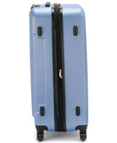 Calvin Klein Women's Hard Side Upright Luggage Spinner Light Weight Suitcase, Forever Blue, Large