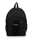 Everest Luggage Backpack with Front and Side Pockets, Black, Large