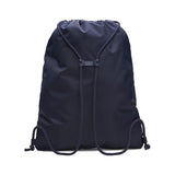 Under Armour Unisex Hustle Sackpack, (410) Midnight Navy/Midnight Navy/Metallic Silver, One Size Fits Most
