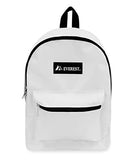Everest Luggage Basic Backpack, White, Medium
