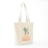 CafePress Obey The Groomer Tote Bag Reusable Natural Beige Canvas Shopping Bag
