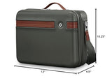 Samsonite Virtuosa Hardside Train Case, Crossbody Travel Makeup Case with Removable Strap, Pine Green