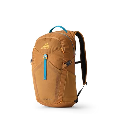 Gregory Nano 20L Unisex Day Hiking/Commuter/Active Travel Backpack, Breathable Backpanel, Hydration Port, One Size Fits All, Moab Tan