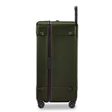 Briggs & Riley 32" Extra Large Trunk Spinner - Checked Luggage for Travel, Suitcases with Wheels, Hardside Rolling Bag for Men & Women, Self-Repairing Zipper - Torq Collection, Hunter Green