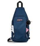 JanSport Move Sling Crossbody Bag – Main Compartment, Zippered Front Pockets, Adjustable Shoulder Strap, Fully Padded Back Panel, Navy