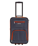 Rockland Journey Softside Upright Luggage Set, Expandable, Charcoal, 4-Piece (14/19/24/28)