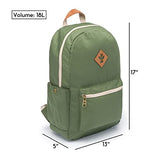 Revelry Supply Escort Smell Proof and Water Resistant Medium Size Travel Backpack (Green)