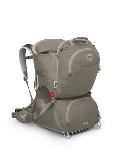 Osprey Poco LT Lightweight Child Carrier Backpack - Compact, Travel-Ready with Sunshade and Adjustable Fit - Lightweight, Comfortable Hiking for Toddlers, Tan Concrete | Osprey Backpacks