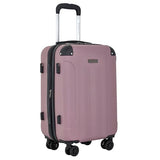 Travelers Club Chicago Plus Hardside Luggage, Mauve, 20" Carry-On