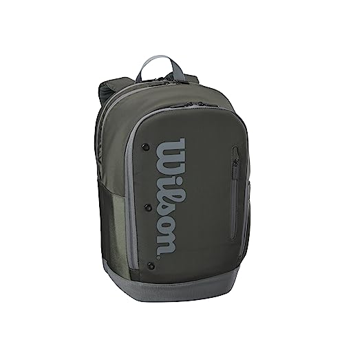 Wilson Tour Tennis Backpack - Dark Green, Holds up to 2 Rackets