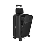 Victorinox Mythic, Freqeuent Flyer Carry-On Business, 8-Wheel Expandable Cabin Case with Vertical Quick-Access Door - Black