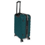 Kenneth Cole REACTION Diamond Tower Collection Lightweight Hardside Expandable 8-Wheel Spinner Travel Luggage, Deep Teal, 28-Inch Checked