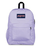JanSport Cross Town Backpack - Simple Bag for Everyone with 1 Main Compartment, Front Utility Pocket - Premium Class Accessories - Pastel Lilac