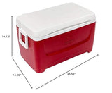 Igloo Island Breeze 48 Quart Cooler, Lava Red