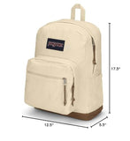 JanSport Right Pack Expressions Backpack - Travel, Work, or Laptop Bag - Coconut Corduroy
