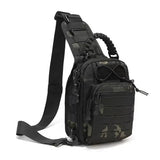 YunYunStrap Military Shoulder Bags Tactical Compact Concealed Carry Sling Bag for Climbing Camping Fishing Trekking