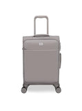 It Luggage Lustrous Luxe 22" Softside Carry-On 8 Wheel Spinner, Moon Rock