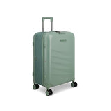ROLLINK Foldable Mono Medium Checked Suitcase 26” – Hardshell Luggage, Double Spinner Wheels, TSA Lock, Lightweight & Durable Travel Case – Scratch, Water & Impact Resistant (Hedge Green)