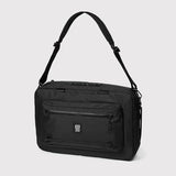 Topo Designs Global Pro 3-Way Briefcase, Waterproof X-Rip Fabric, Metal Hardware, Removable Shoulder Strap, Stowable Backpack Straps, Rugged + Minimalist PFC-Free (Black)