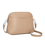 S-ZONE Crossbody Bags for Women Trendy Small Cross Body Purse for Woman Vegan Leather Designer Shoulder Bag Travel Everyday Nude