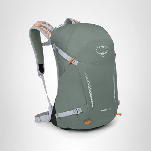 Osprey Hikelite 26L Hiking Backpack for Men and Women - Lightweight Daypack with Breathable Backpanel and Raincover - Ideal for Day Hikes, Travel, and Everyday Use in Any Weather, Pine Leaf Green